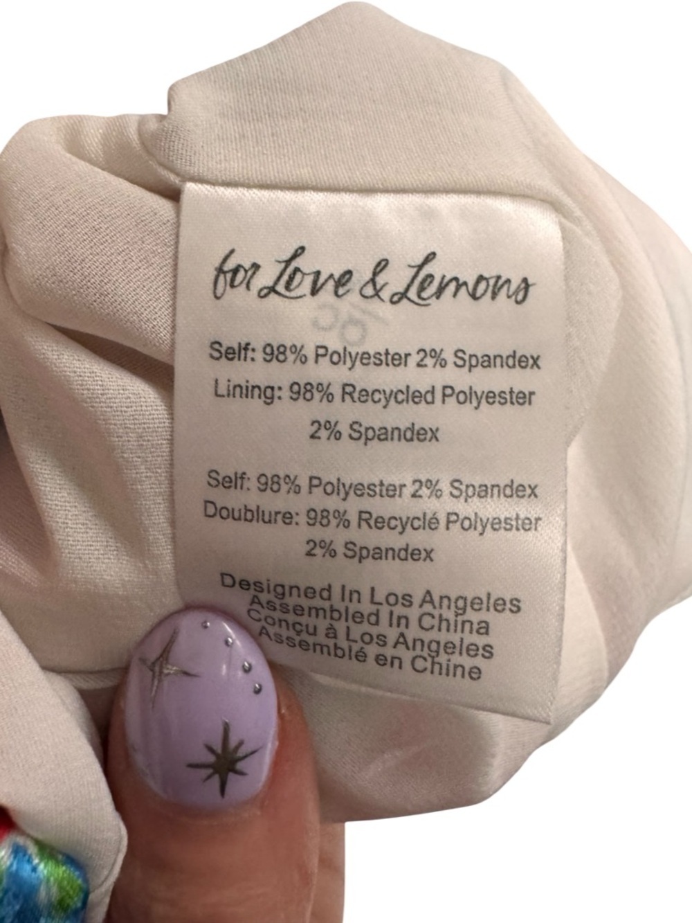 For Love & Lemons Merrill Puff Sleeve Mini Dress XS Floral Bow Front Cottagecore - Picture 12 of 12
